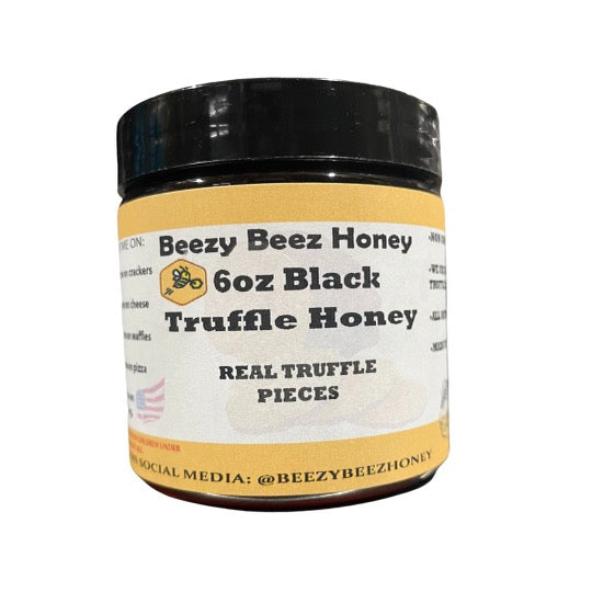 Beezy Beez Local Honey - 6oz Black Truffle